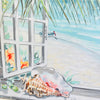 Magarita and a Beach (Jimmy Buffett Tribute) Framed Print