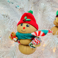 Assorted Sea Urchin Gingerbread Man Christmas Ornament