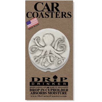Absorbent Clay Car Coaster Set