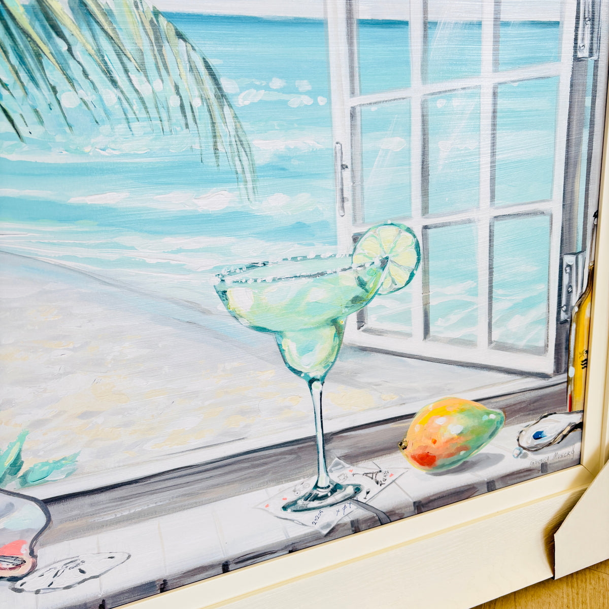 Magarita and a Beach (Jimmy Buffett Tribute) Framed Print