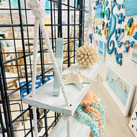 Coastal Pallet Hanging Shelves