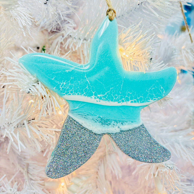 Assorted Starfish Resin Christmas Ornaments