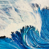 Crashing Wave at Sea in Deep Blues Original Artist Painting