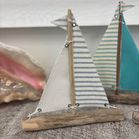 Assorted Driftwood Sailboats