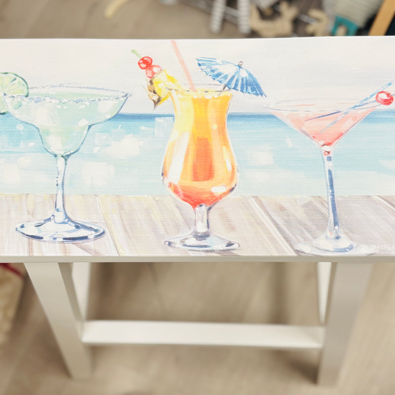 Coastal 29" Barstools w/ Anastasia Musick Artwork