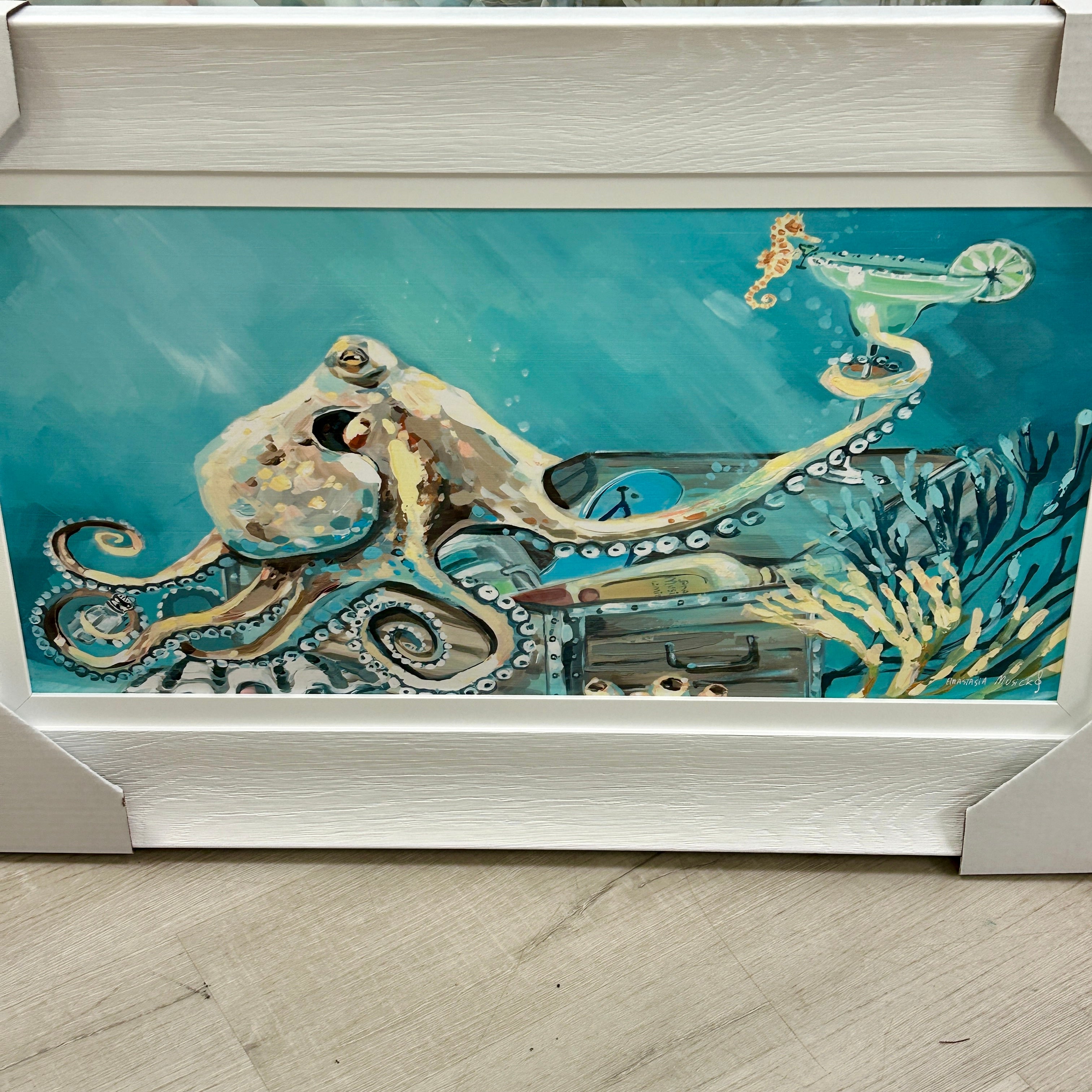 アンタイトル UNTITLED アートブロッキングプリント タックスカート 44 Octopus w/Margarita Framed Print – Sunshine & Sweet Pea's Coastal