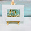 Assorted Mini Framed Resin Art w/ Wooden Easel