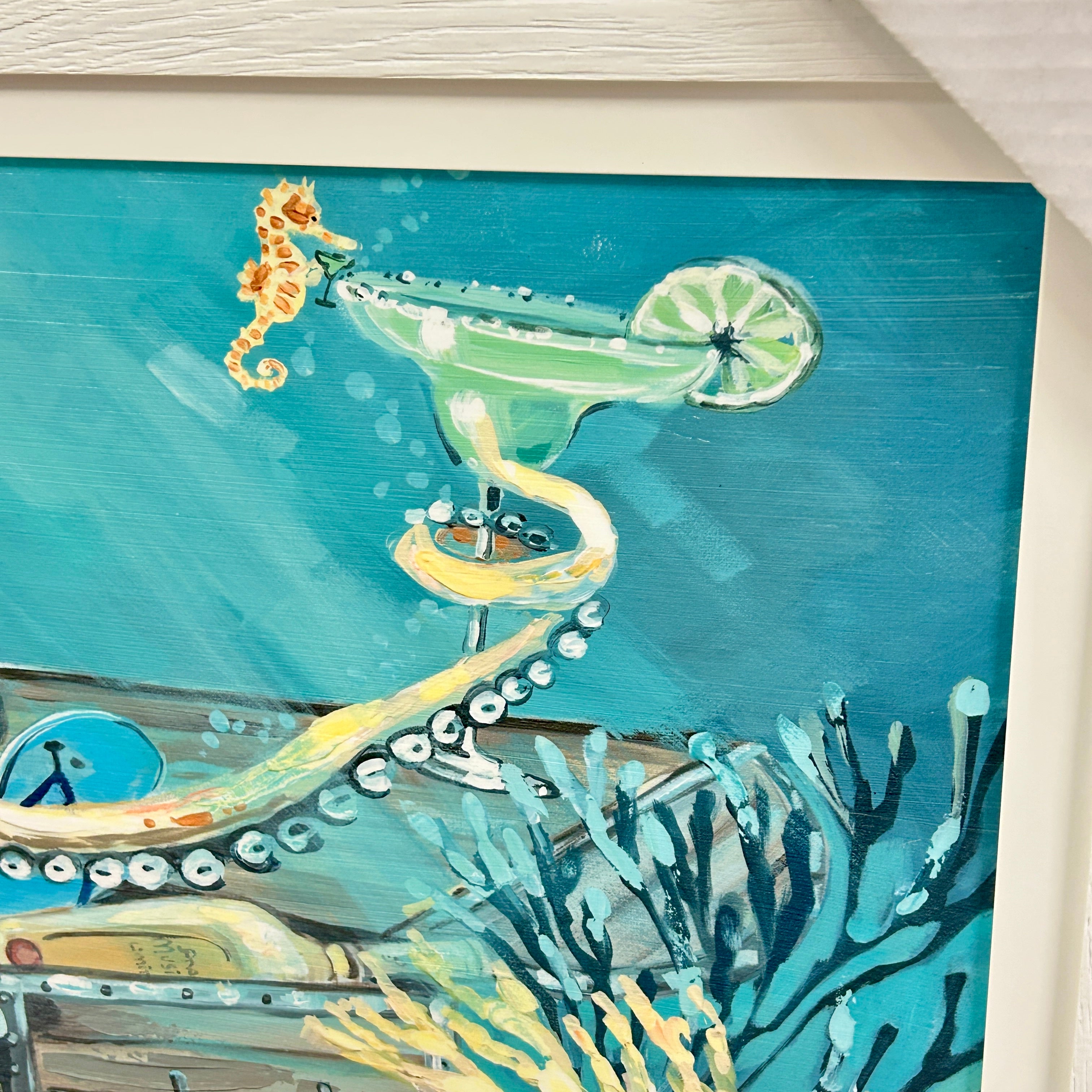 アンタイトル UNTITLED アートブロッキングプリント タックスカート 44 Octopus w/Margarita Framed Print – Sunshine & Sweet Pea's Coastal