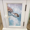 Coastal Accent Table/Cabinet w/ Anastasia Musick Art