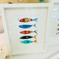 Assorted Framed Trash Art