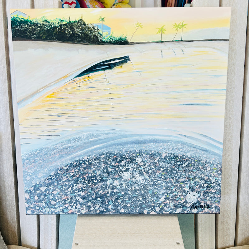 Tide Pool at the Shore Original Artist Painting