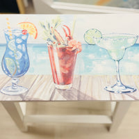Coastal 29" Barstools w/ Anastasia Musick Artwork
