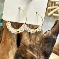 Sea Glass Dangle/ Hoop Earrings