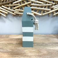 Striped Wooden Buoy