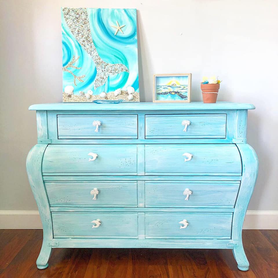 Picture of Coastal Inspired Refinished Furniture – Sunshine & Sweet Pea's Coastal ...