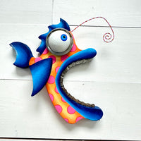 "Chain Gillis" Wooden Funky Fish