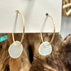 Sea Glass Dangle/ Hoop Earrings