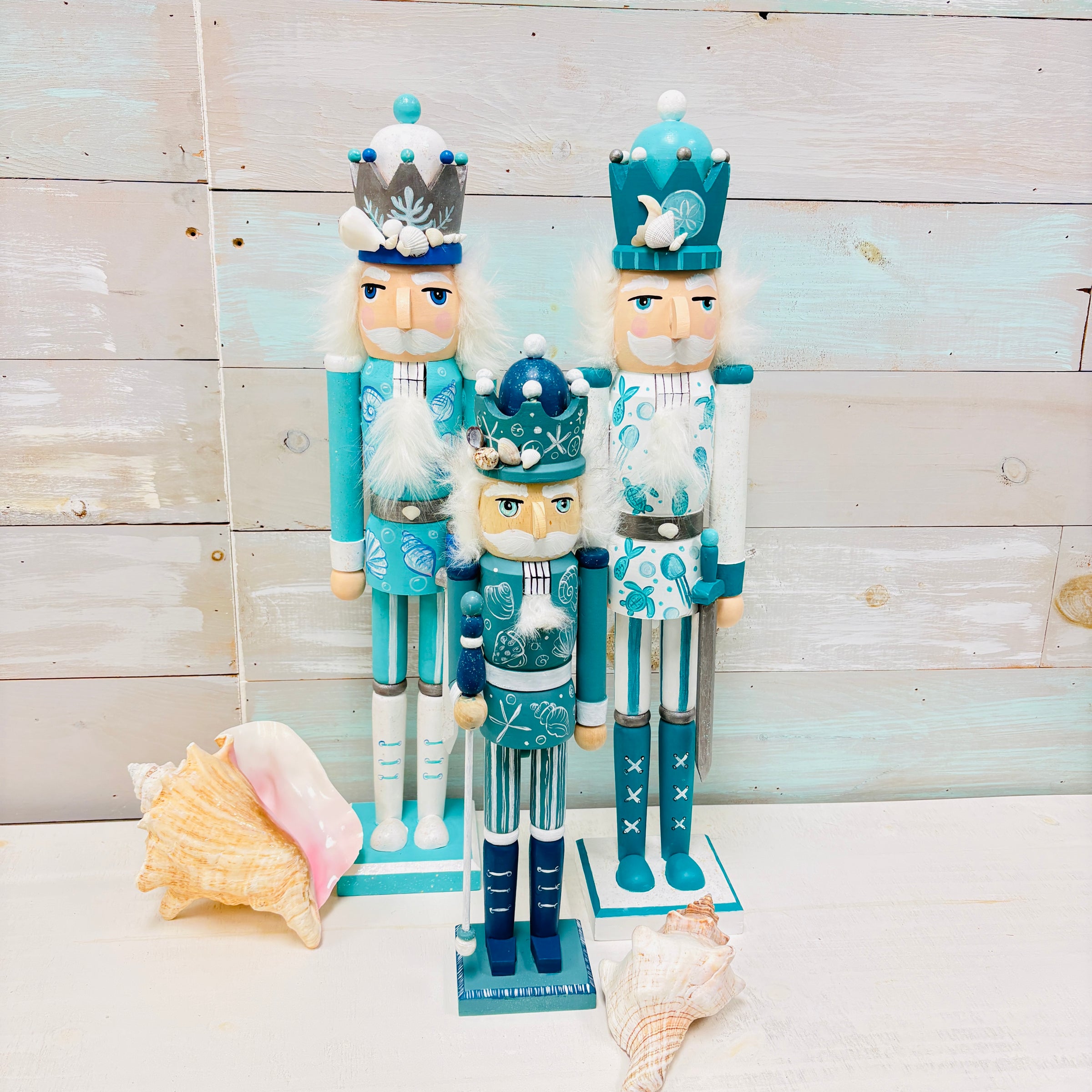 Assorted Hand Painted Coastal Nutcrackers
