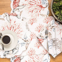 Tranquil Tides Table Linens Sunshine & Sweet Peas Coastal Decor