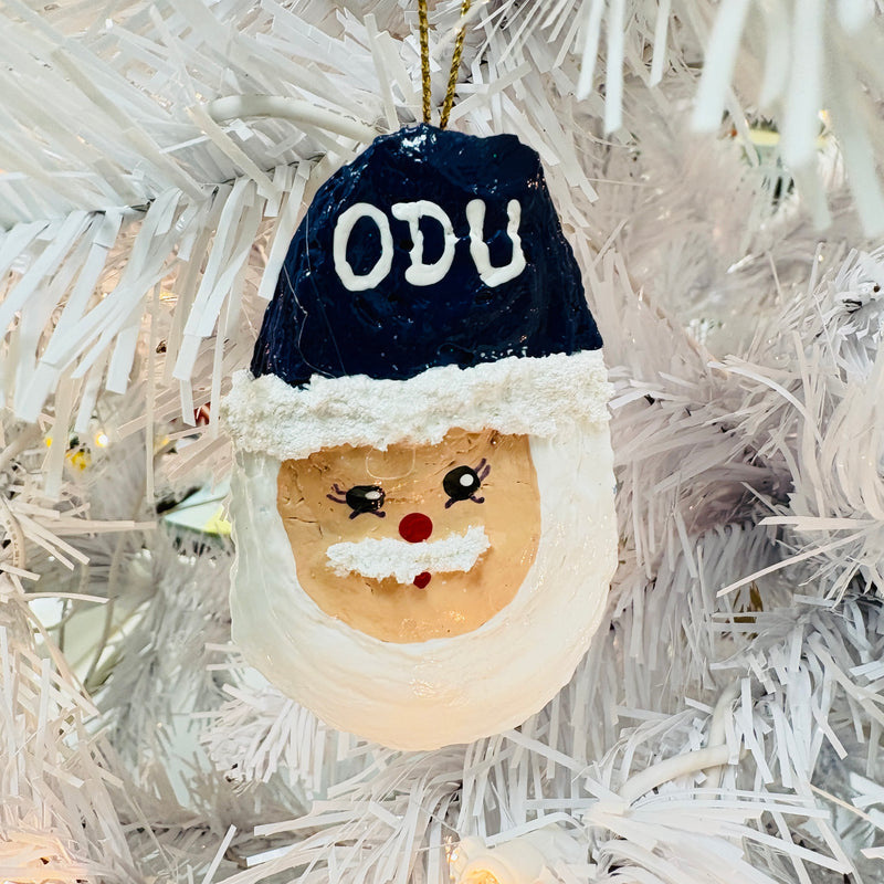 Assorted Oyster Santa Virginia Universities Ornament