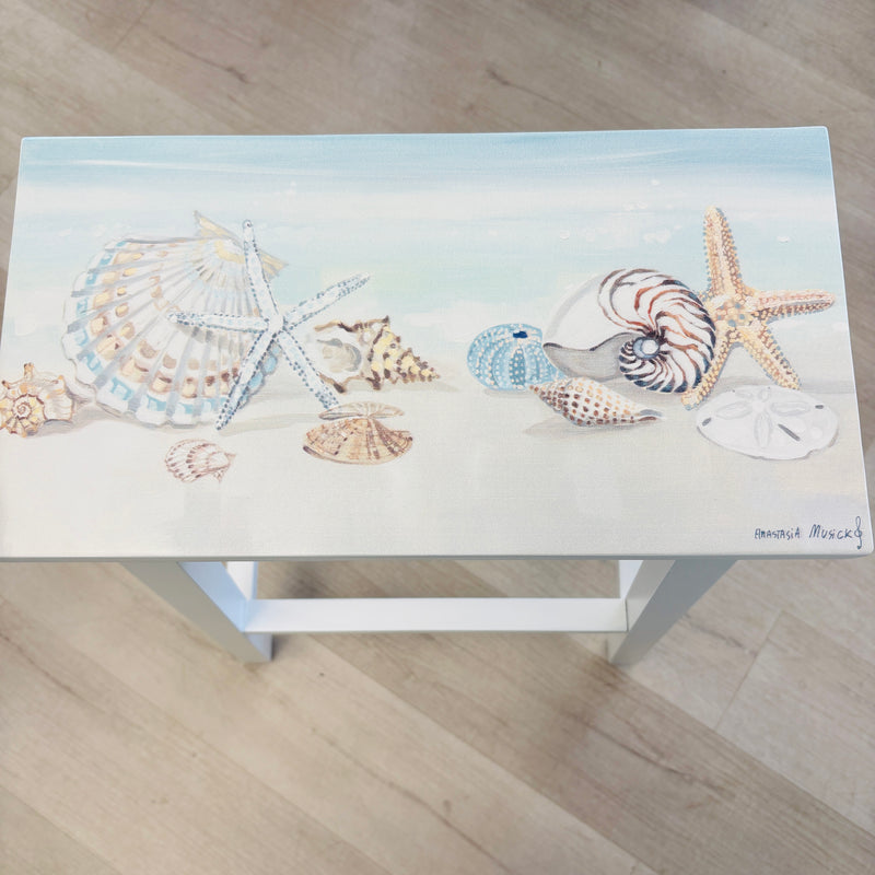 Coastal 29" Barstools w/ Anastasia Musick Artwork