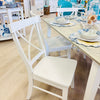 Dining Chairs-Solid White Wood