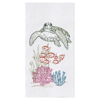 Flour Sack Embroidered Kitchen Towels