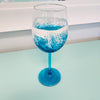 Beach Inspired Resin Wine Glass