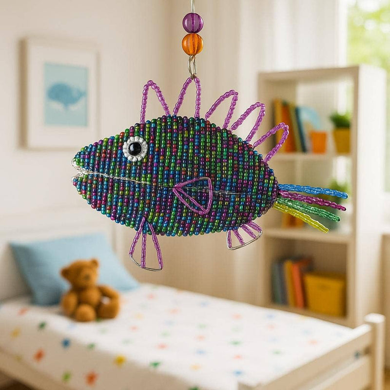 Assorted Beaded Speckle Fish Ornaments