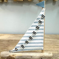 Driftwood Sailboat (Small) Sunshine & Sweet Peas Coastal Decor