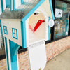 Solar Lighthouse Mailbox w/ Post Sleeve and Planter Box