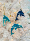 Assorted Dolphin Resin Christmas Ornaments