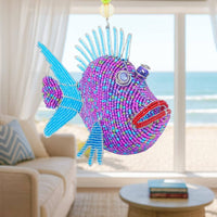 Assorted Beaded Spunkle Fish Ornaments