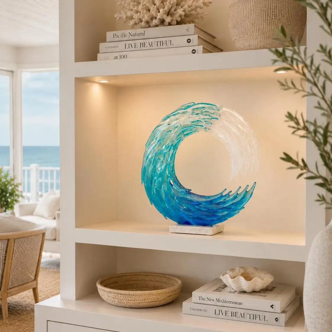 Glass Wave Decor