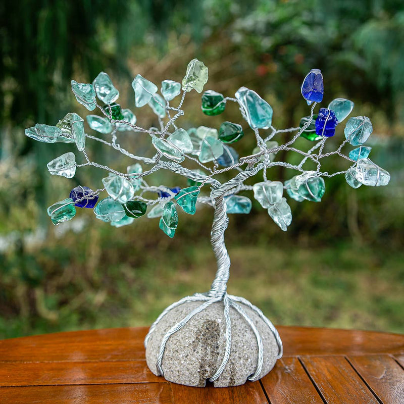 Sea Glass Tree Of Life Sculpture