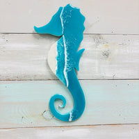 Assorted Beach Inspired Resin Seahorses