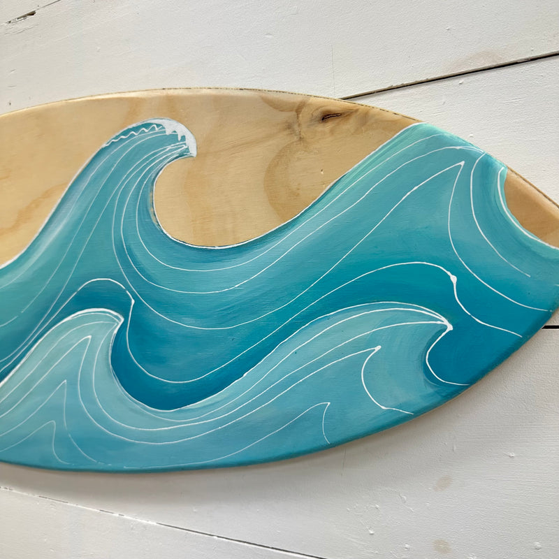 Hand Painted Boho Chic Wooden Surfboards