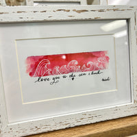 Assorted Artist Original Framed Love Prints