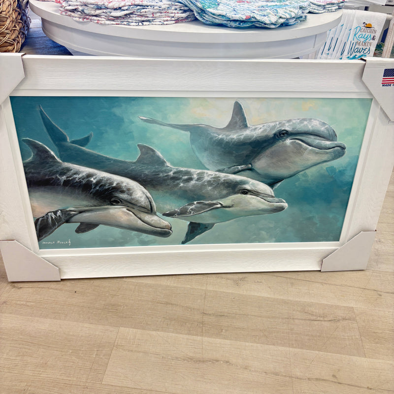 Dolphin Pod Framed Print