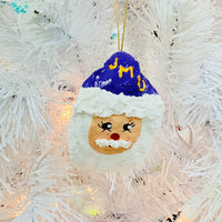 Assorted Oyster Santa Virginia Universities Ornament