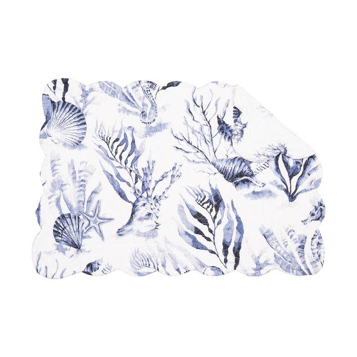 Coastal Midnight Lagoon Table Linens