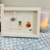 Assorted Halloween Sea Glass, & Pebble Art