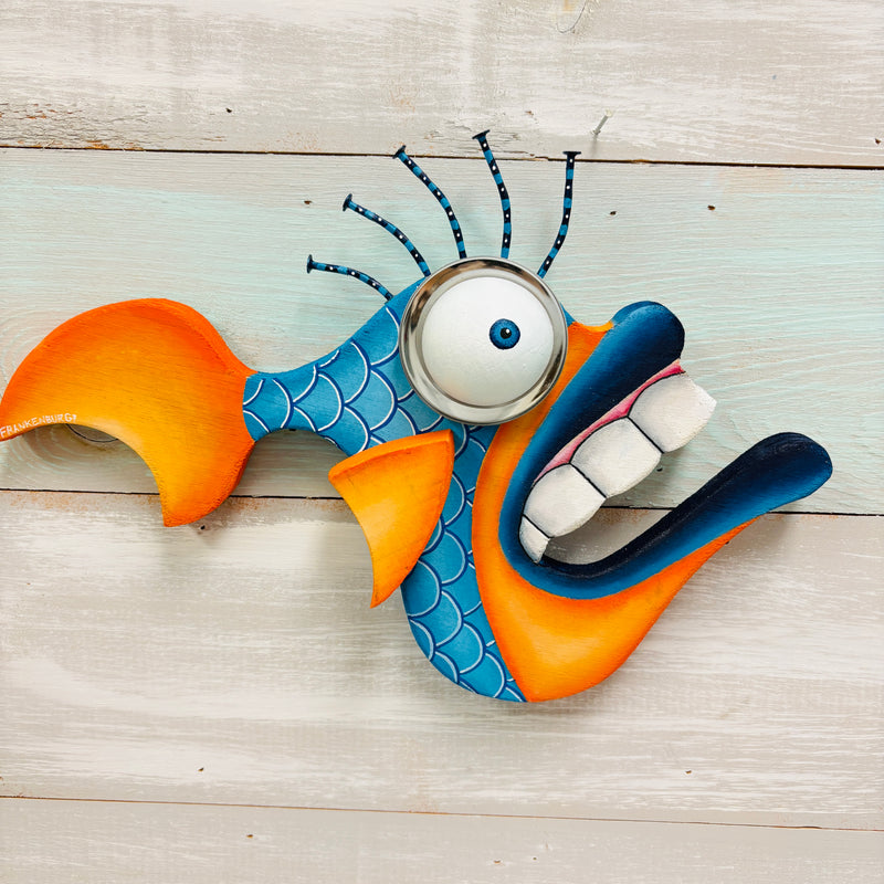 "Nailzenscales" Wooden Funky Fish