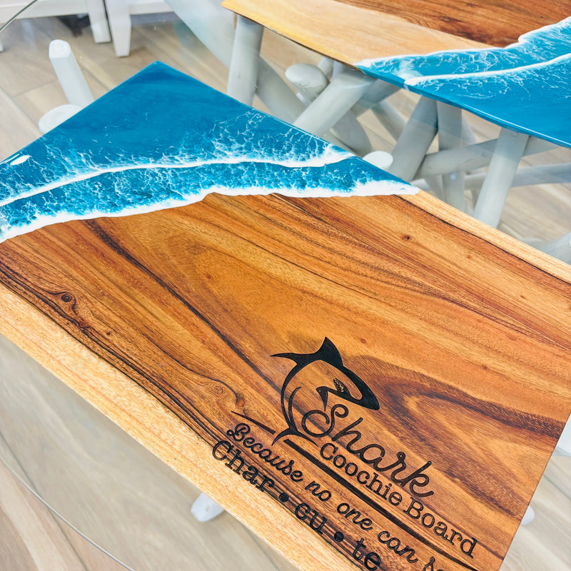 Assorted Shark Resin Charcuterie/Serving Boards