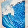 Crashing Wave at Sea in Deep Blues Original Artist Painting