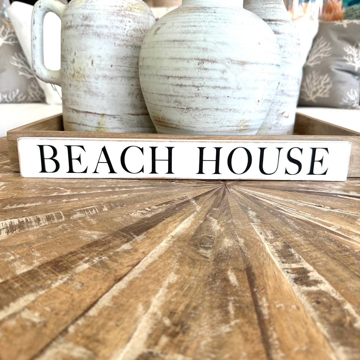 "Beach House" Wooden Sign