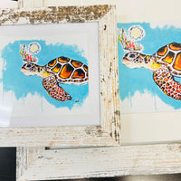 "Be Careful" Sea Turtle Prints of Original Painting