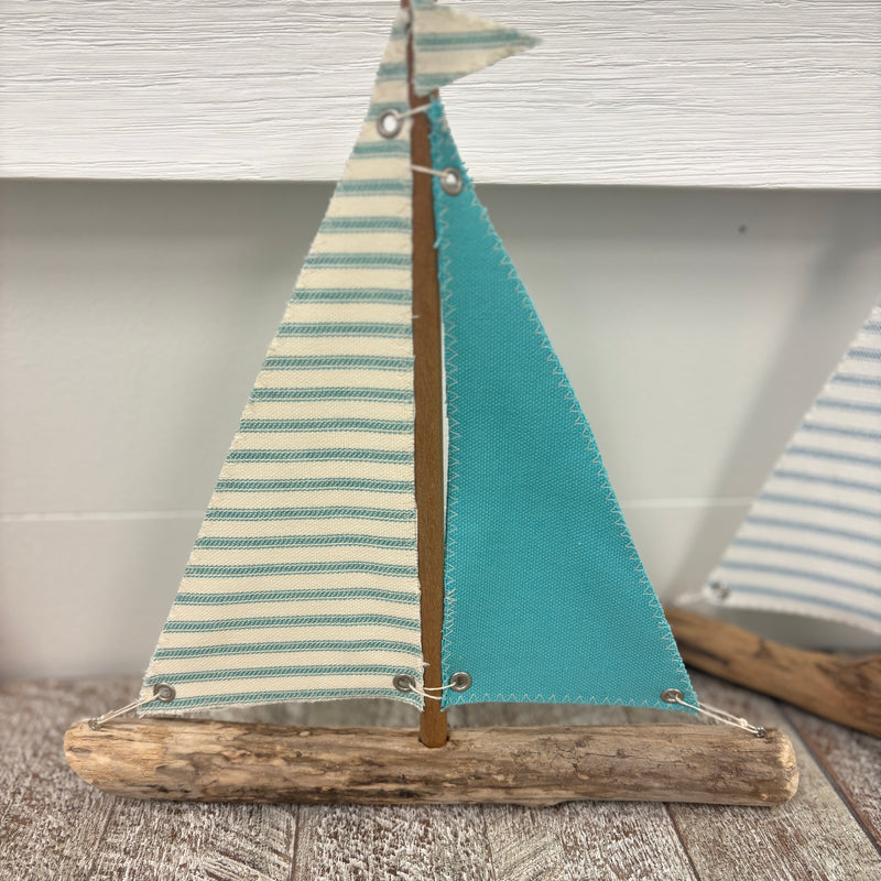 Assorted Driftwood Sailboats