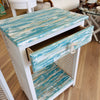 Hand Painted Pair of Nightstands/Side Tables w/ 1 Drawer and Shelf (Small)