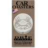 Absorbent Clay Car Coaster Set Sunshine & Sweet Peas Coastal Decor